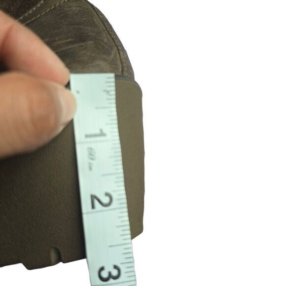 Ecco Brown Distressed Leather Shearling Lace Up Wedge Ankle Boots 36EU / US 5.5 - Picture 5 of 11